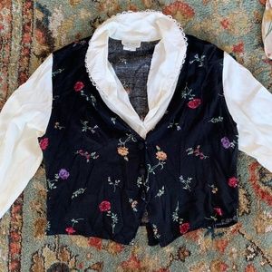 Katie Allen Petite Vintage Long Sleeve Vest